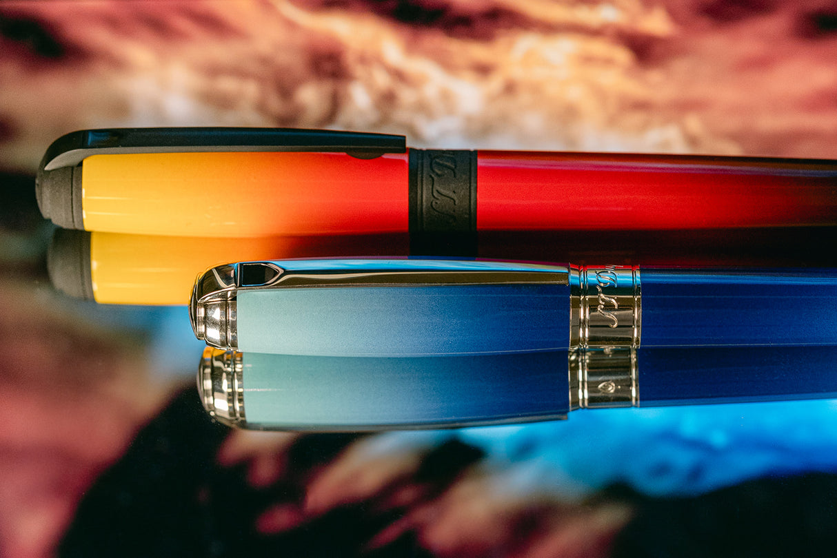 S.T Dupont Line D La Flamme Gradient Collection - Fountain Pen
