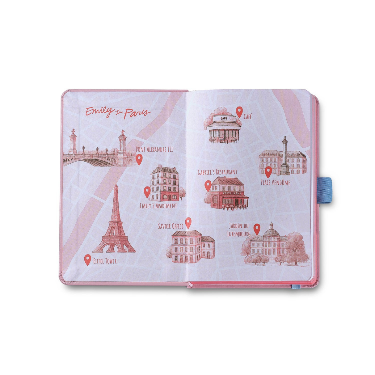 Sheaffer Emily in Paris Sentinel 321 Pink Matte Finish Ballpoint Pen with Chrome Trims and Small Hardbound Notebook Gift Set