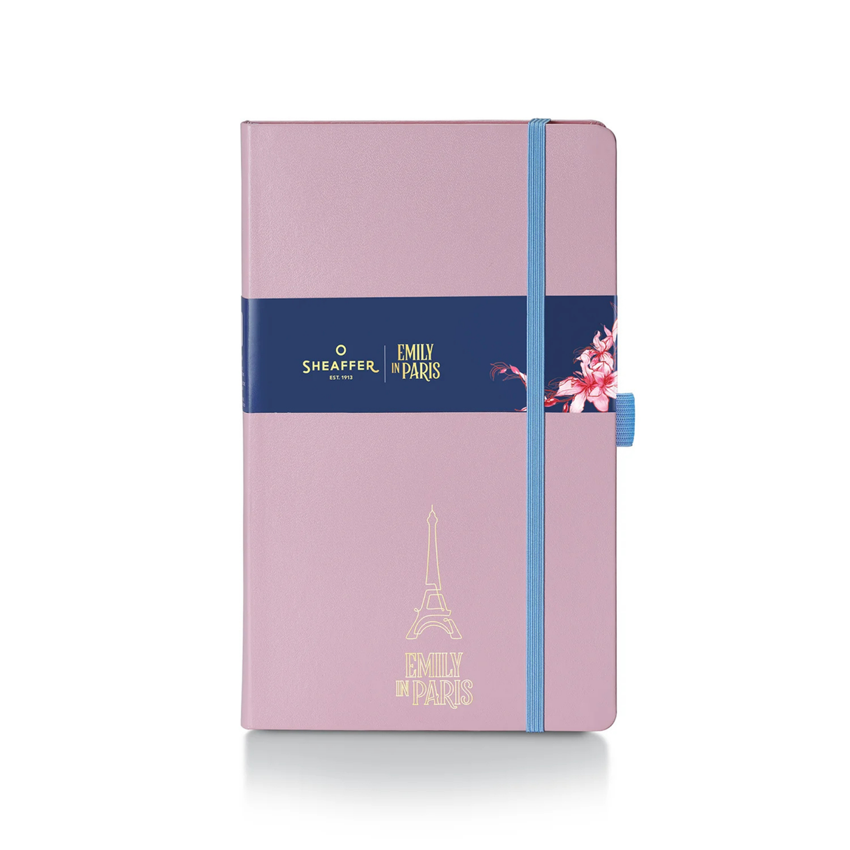 Sheaffer Emily in Paris Medium Notebook 90 GSM Ink Friendly with Embossed Eiffel Tower - Pink