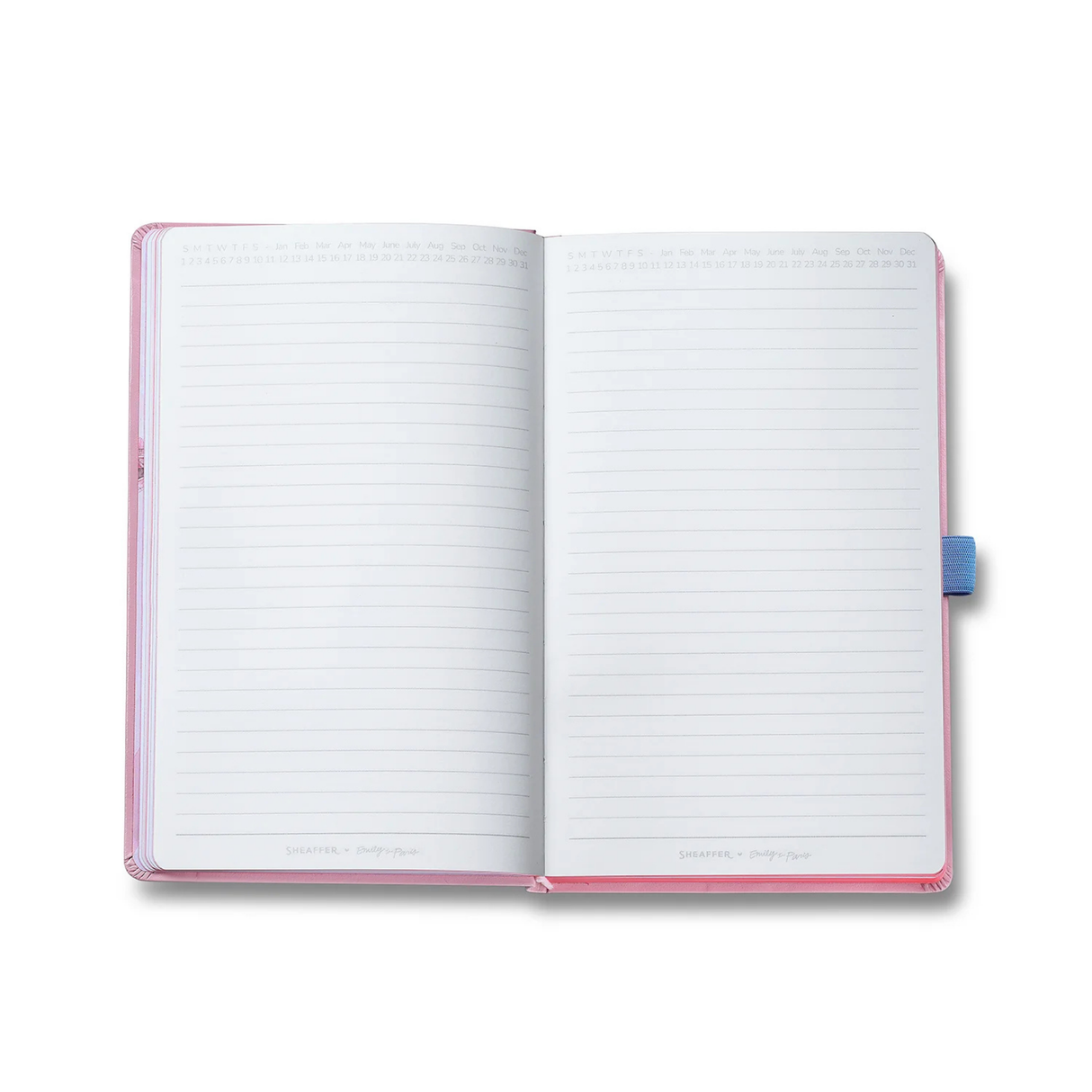 Sheaffer Emily in Paris Medium Notebook 90 GSM Ink Friendly with Embossed Eiffel Tower - Pink