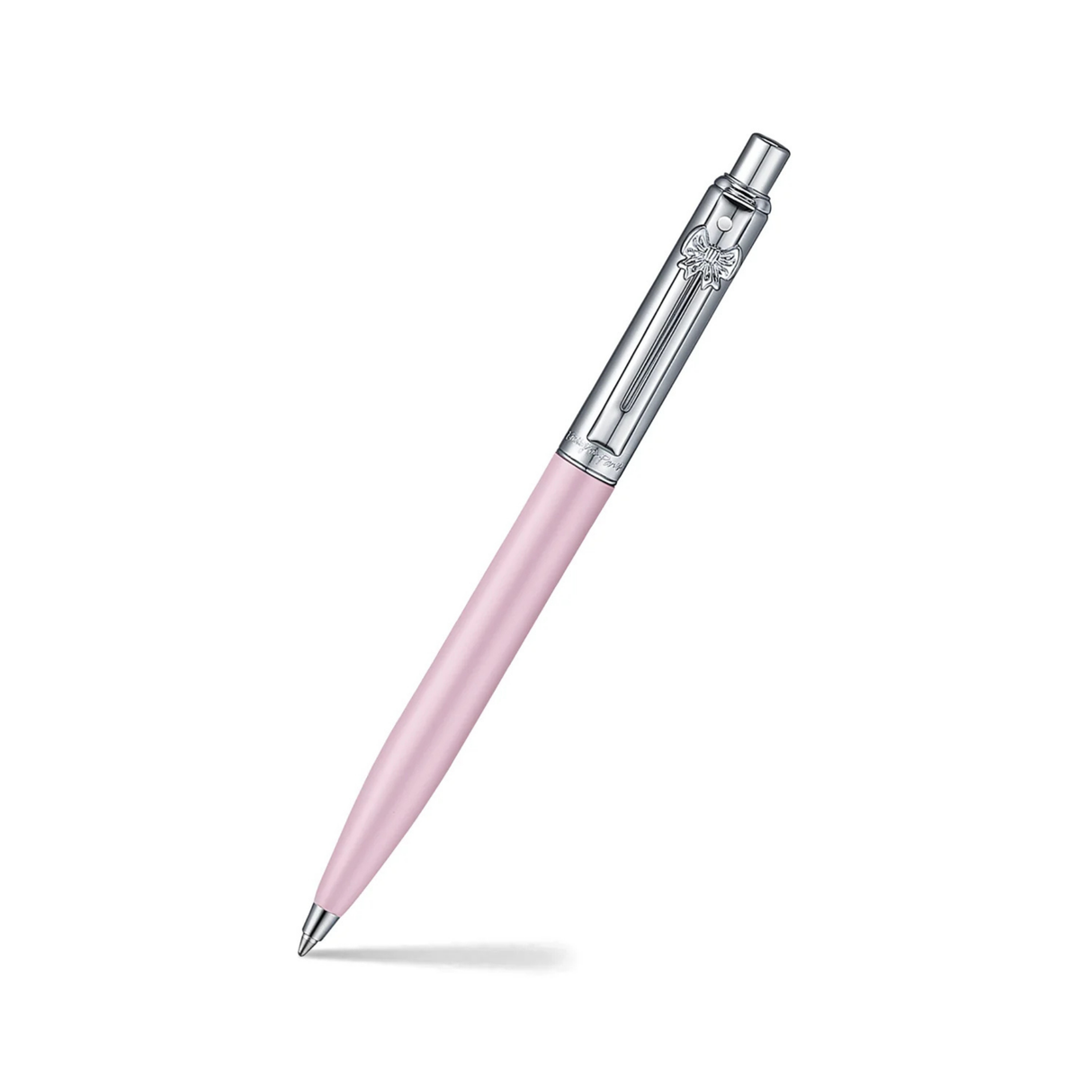 Sheaffer Emily in Paris Sentinel E321 Pink Matte Finish with Chrome-Plated Trims and Bow-Shaped Clip Emblem Ballpoint Pen