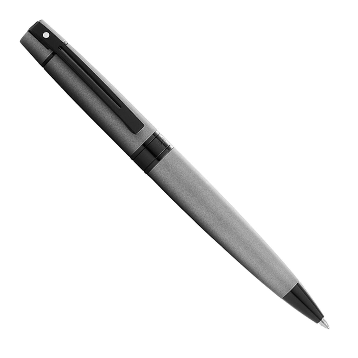 Sheaffer 300 Matte Gray with Polished Black Trim - Ballpoint