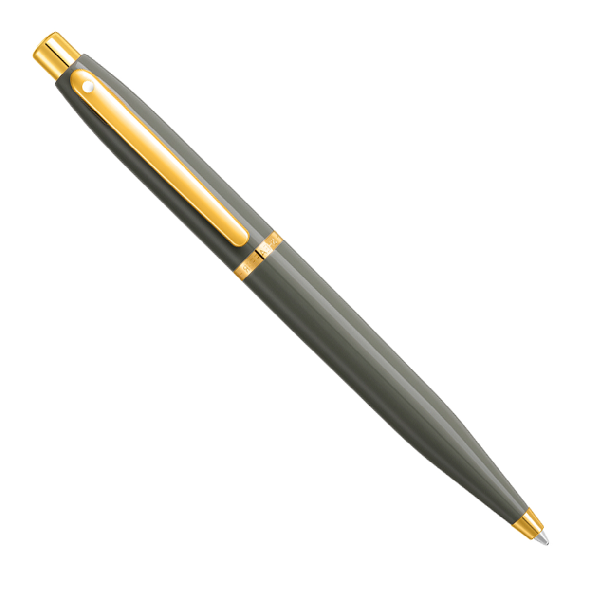 Sheaffer VFM Light Grey w/PVD Gold Trim - Ballpoint