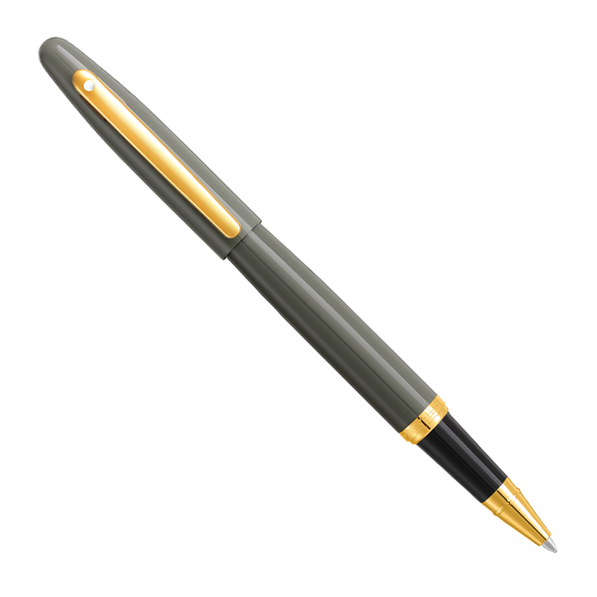 Sheaffer VFM Light Grey w/PVD Gold Trim - Rollerball