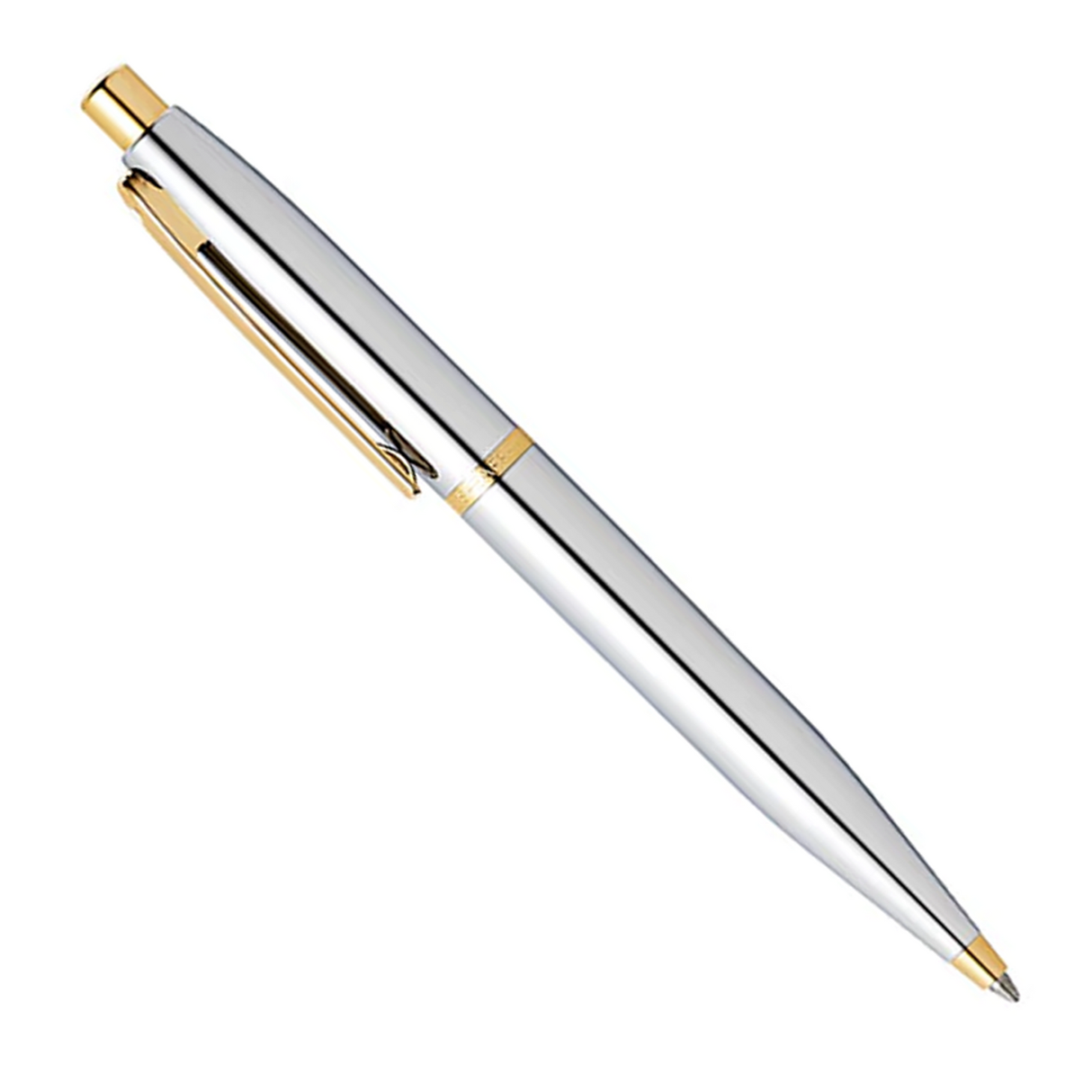 Sheaffer VFM Polished Chrome w/Gold Plated Trim - Ballpoint