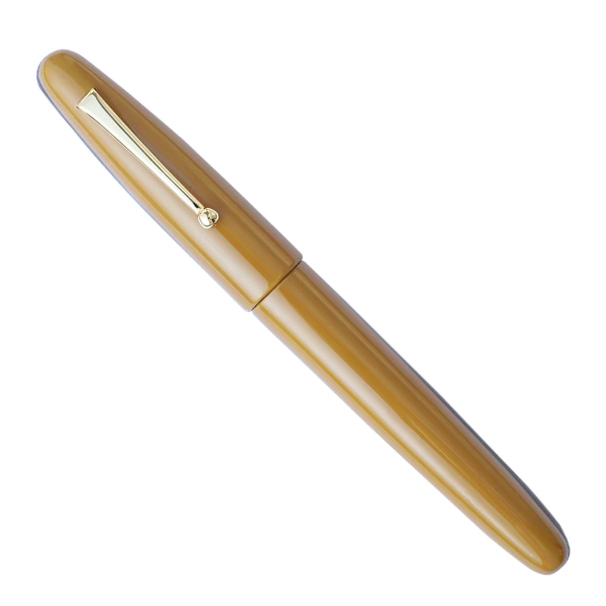 Wancher Dream Pen True Urushi Yellow w/ Gold Plated Clip Fountain Pen