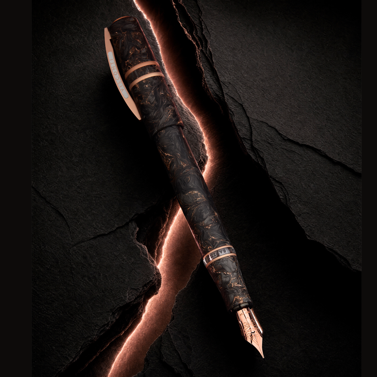 Visconti Homo Sapiens Carbon Rose Fountain Pen Collection