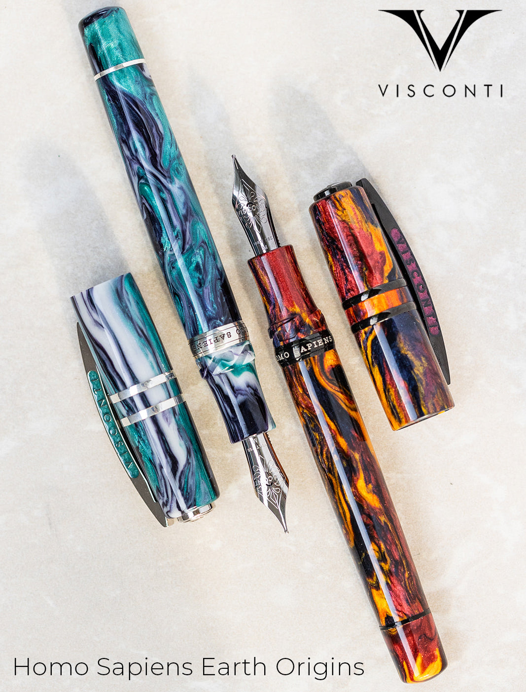 Visconti Homo Sapiens Earth Origins Fire Limited Edition - Fountain Pen
