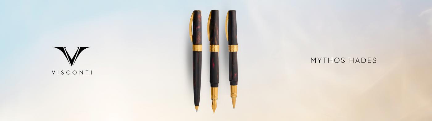 Visconti Mythos Hades Fountain Pen, Rollerball & Ballpoint Collection