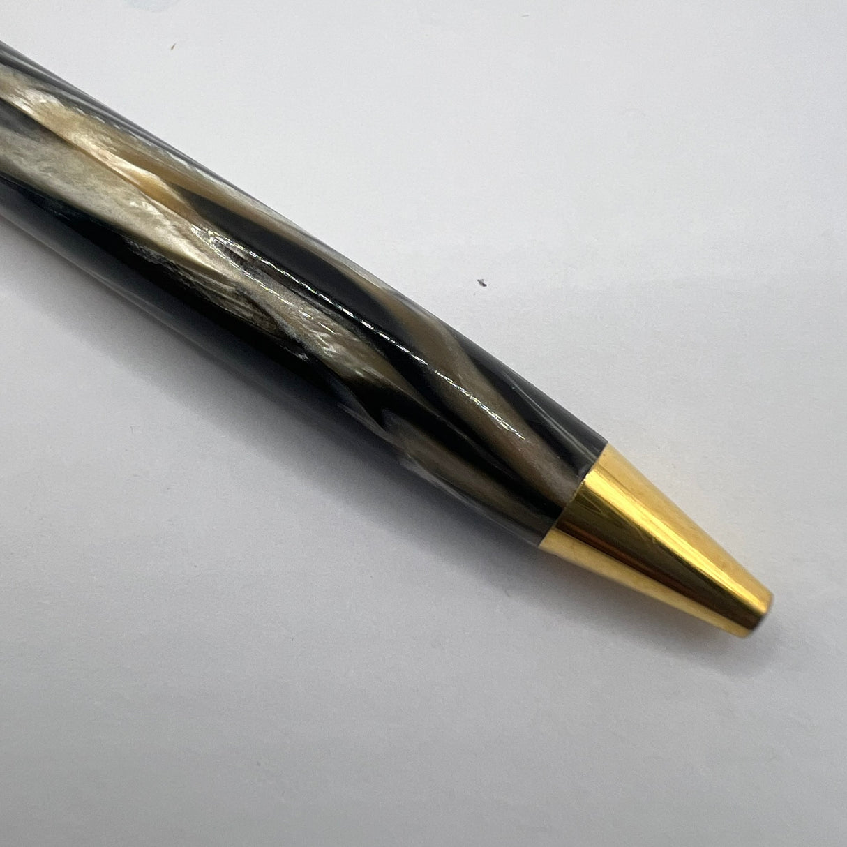 Visconti Ragtime II Blonde & Black Celluloid Ballpoint Pen