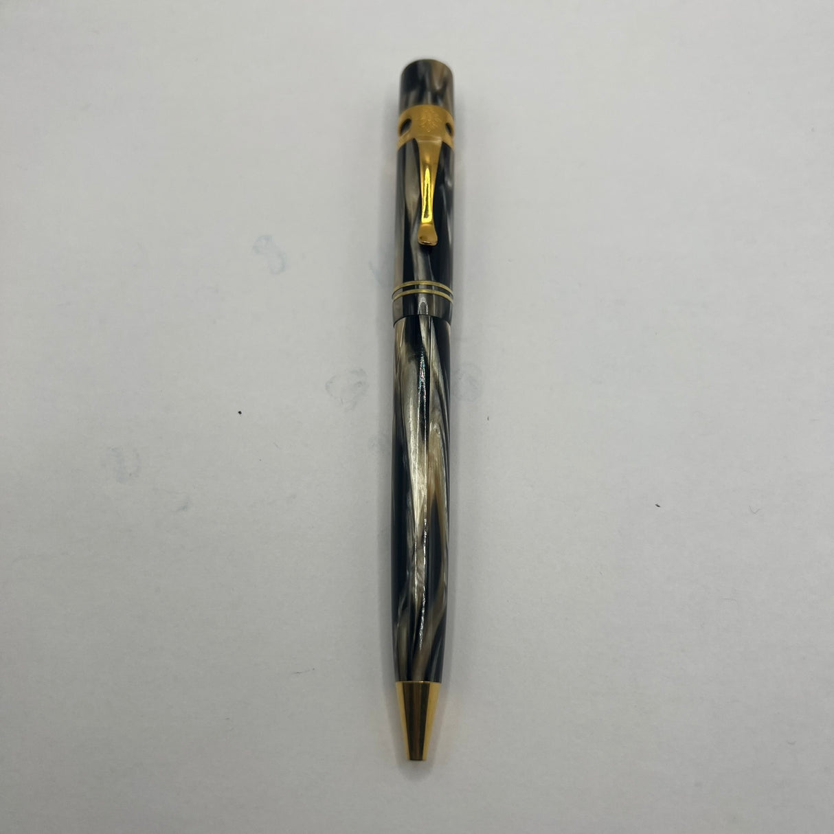 Visconti Ragtime II Blonde & Black Celluloid Ballpoint Pen