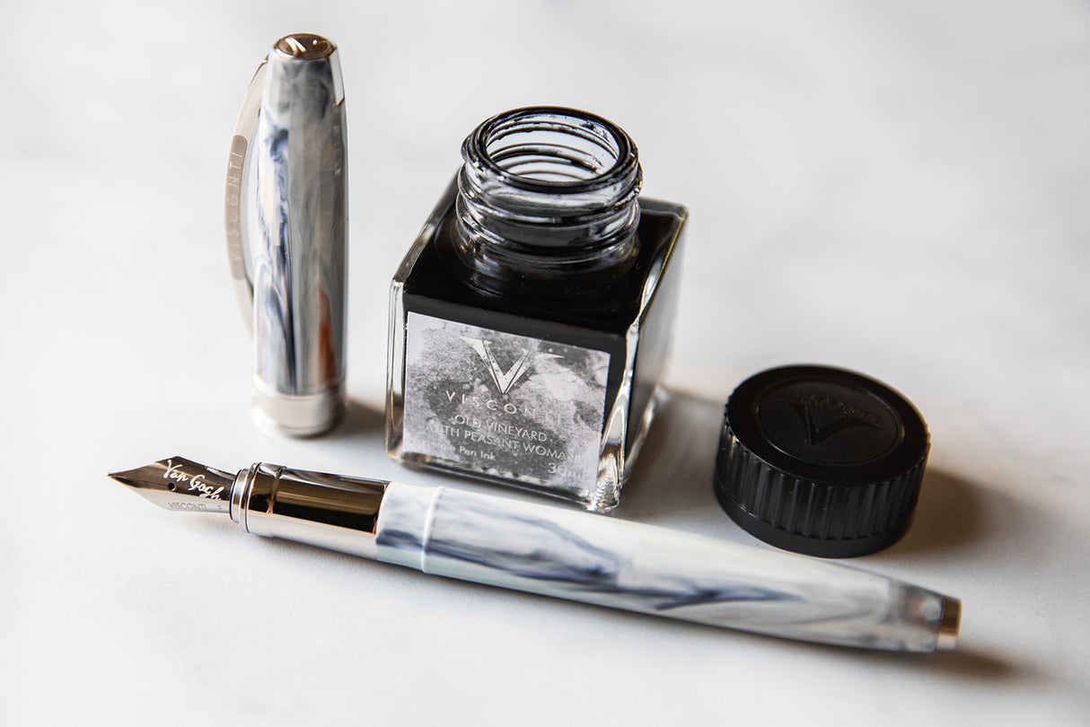 Visconti Van Gogh Impressionist Old Vineyard with Peasant Woman - Fountain Pen