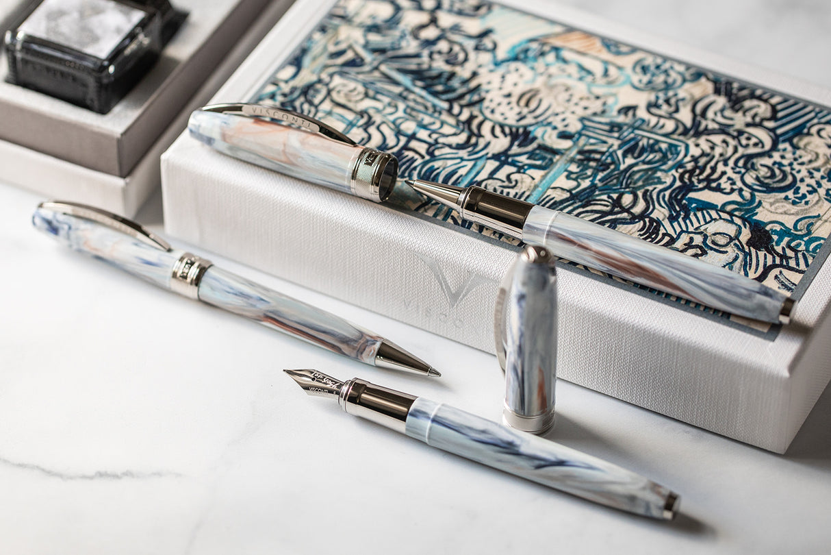 Visconti Van Gogh Impressionist Old Vineyard with Peasant Woman - Ballpoint