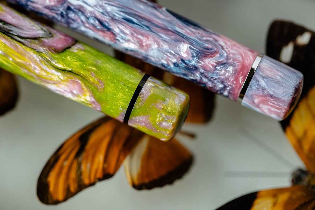Visconti Voyager Mariposa Painted Beauty with Palladium Trims Limited Edition - Fountain Pen