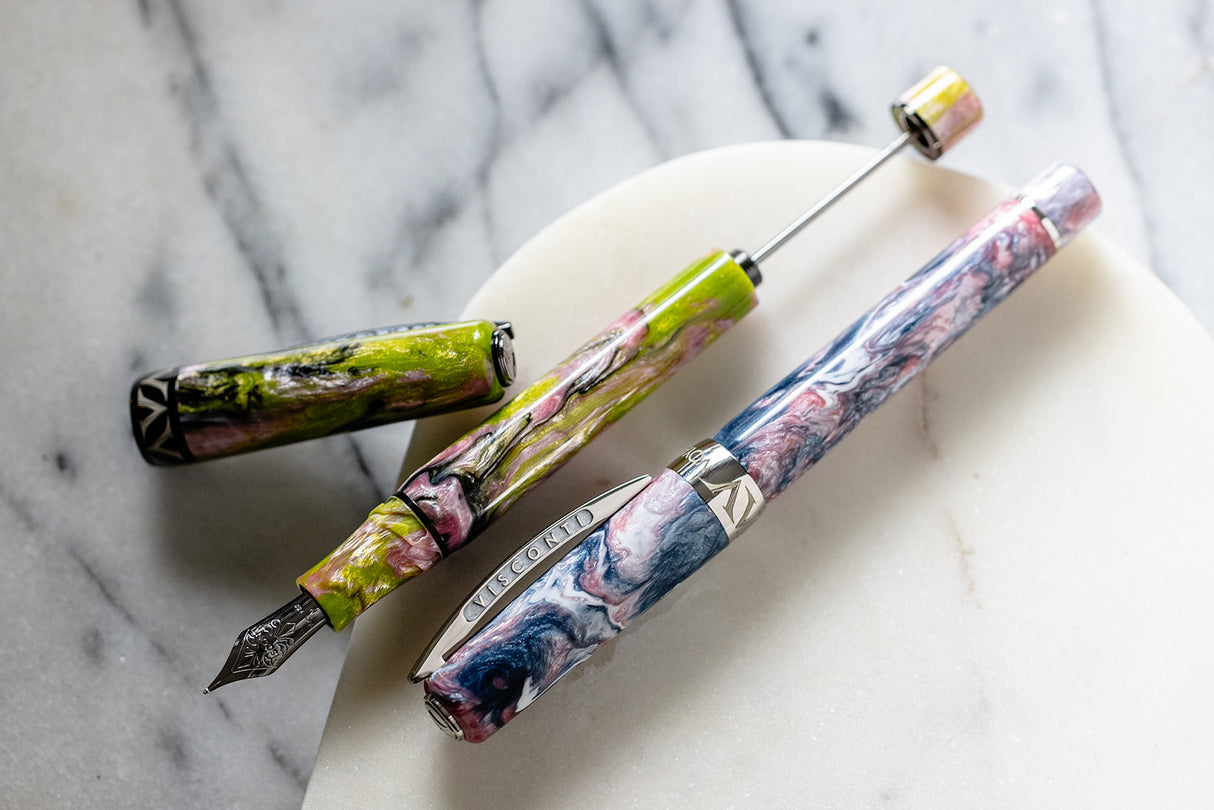 Visconti Voyager Mariposa Painted Beauty with Palladium Trims Limited Edition - Fountain Pen