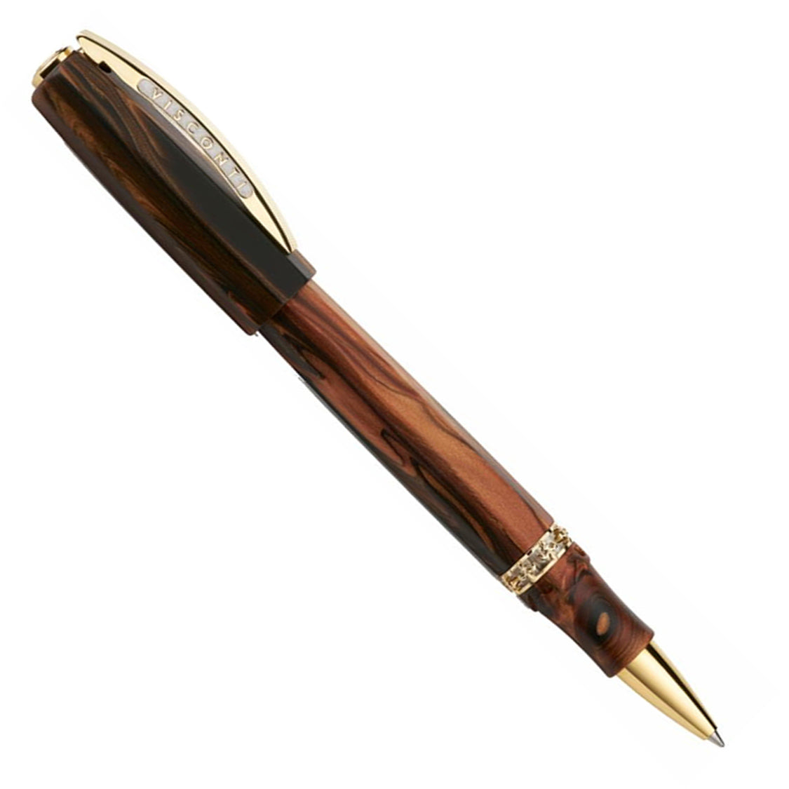 Visconti Medici Briarwood w/Gold Trim - Rollerball
