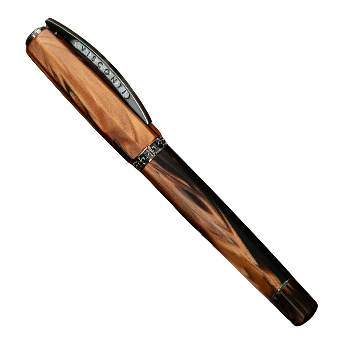 Visconti Medici Briarwood w/Ruthenium Trim - Fountain Pen