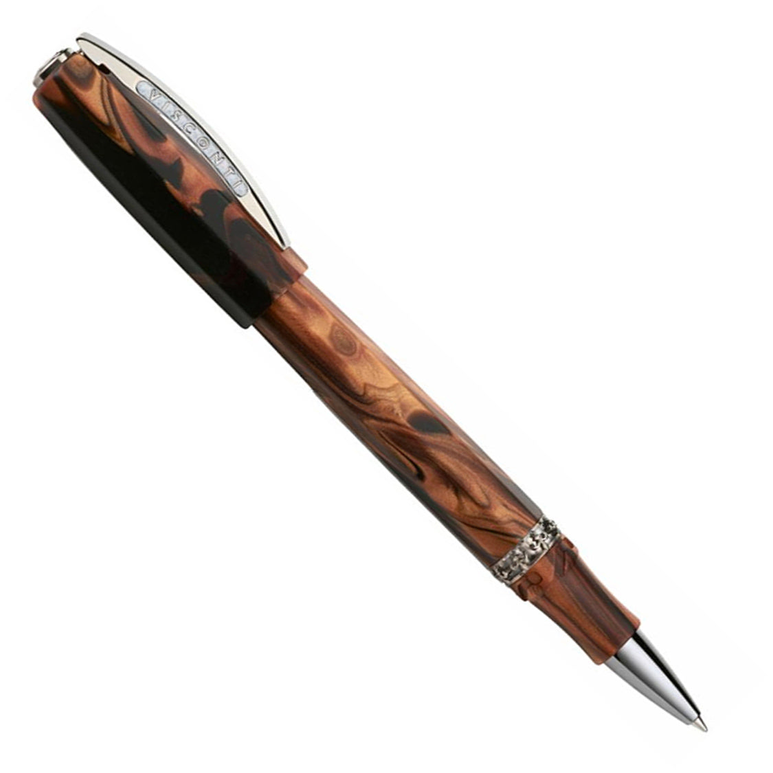 Visconti Medici Briarwood w/Ruthenium Trim - Rollerball