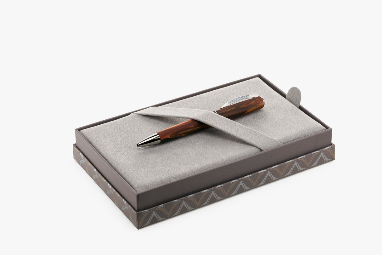 Visconti Medici Briarwood w/Ruthenium Trim - Ballpoint