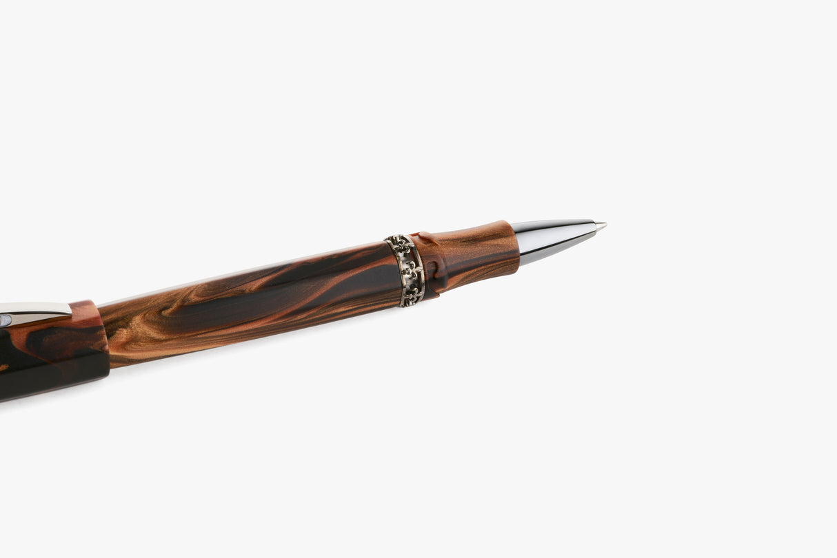 Visconti Medici Briarwood w/Ruthenium Trim - Rollerball