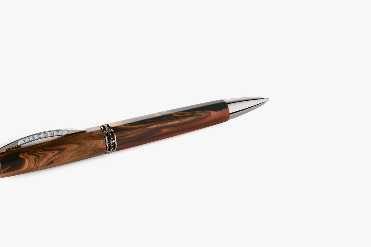 Visconti Medici Briarwood w/Ruthenium Trim - Ballpoint