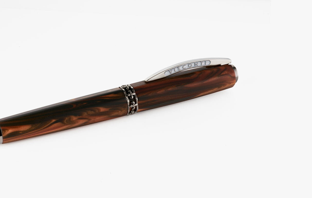 Visconti Medici Briarwood w/Ruthenium Trim - Rollerball