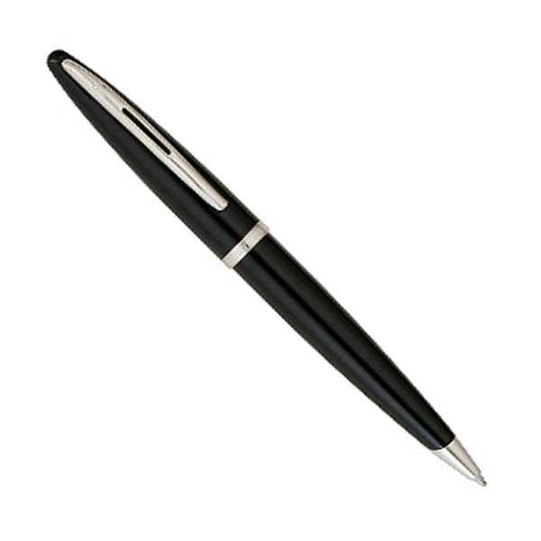 Waterman Carène Black Silver Trim Ballpoint Pen