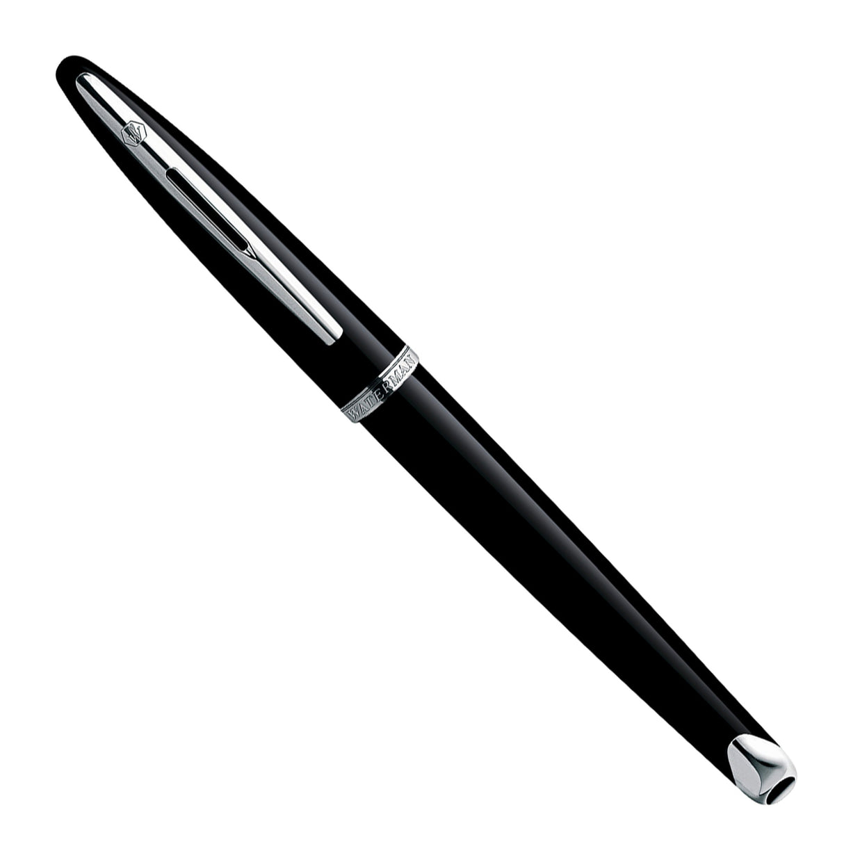 Waterman Carène Black Sea Silver Trim Fountain Pen - Fountain Pen (18kt Nib)