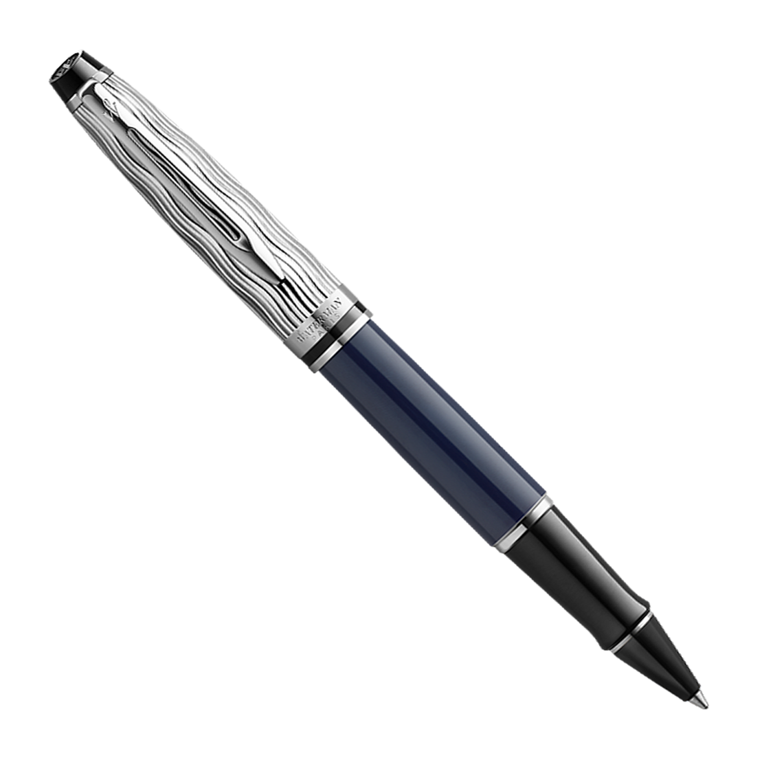 Waterman Expert 2022 Special Edition Deluxe Blue Chrome Trim Rollerball Pen