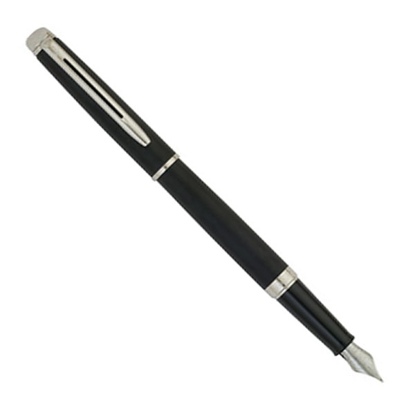 Waterman Hémisphère Black Matte Chrome Trim - Fountain Pen