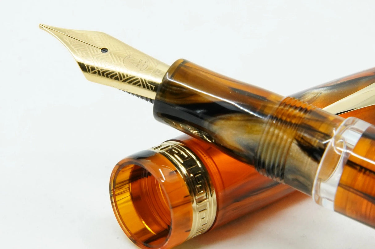 ASC Studio Brown Antelope Gold Trim - Fountain Pen