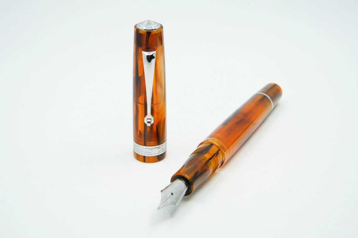 ASC Studio Brown Antelope Rhodium Trim - Fountain Pen