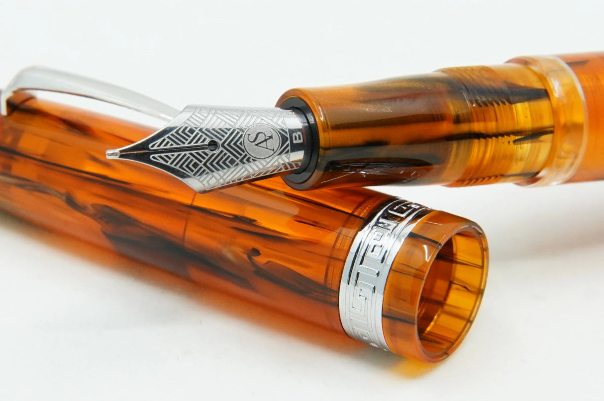 ASC Studio Brown Antelope Rhodium Trim - Fountain Pen
