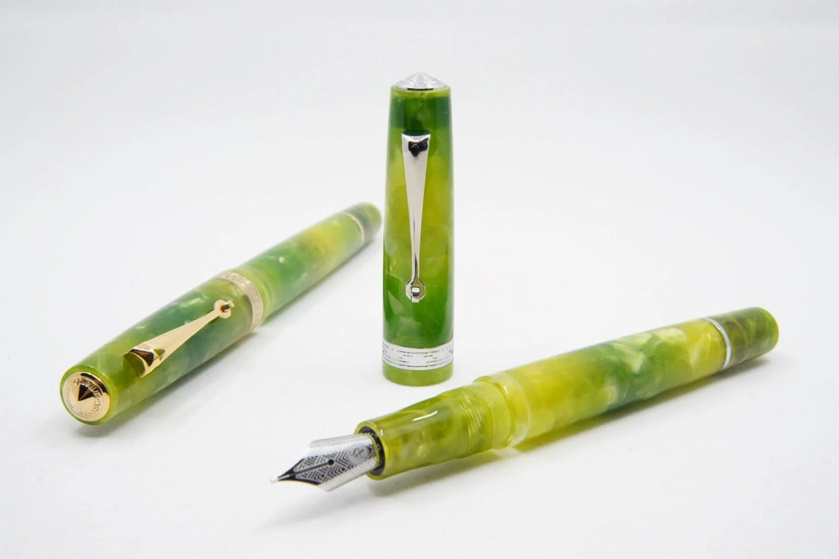 ASC Studio Green Grasshopper Rhodium Trim - Fountain Pen