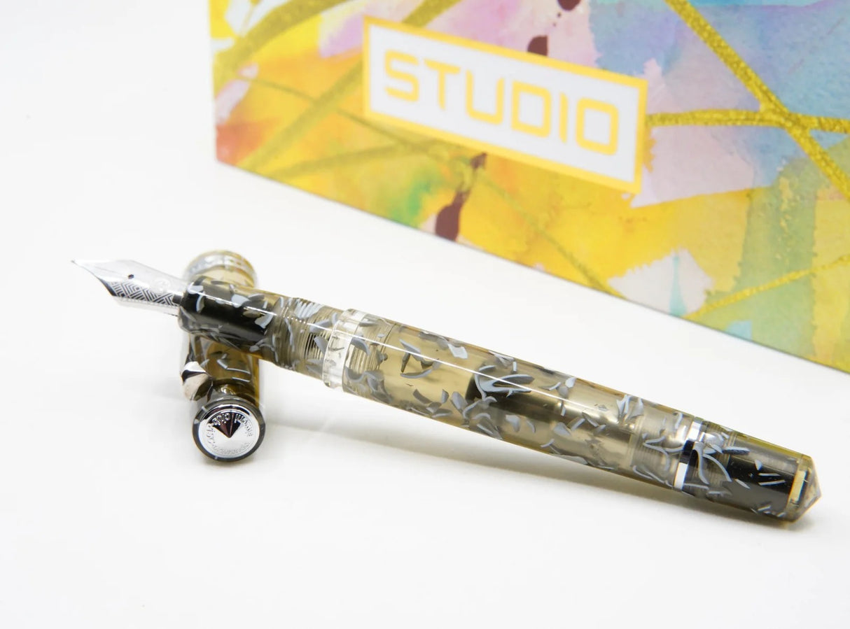 ASC Studio Green Guatemala Rhodium Trim - Fountain Pen