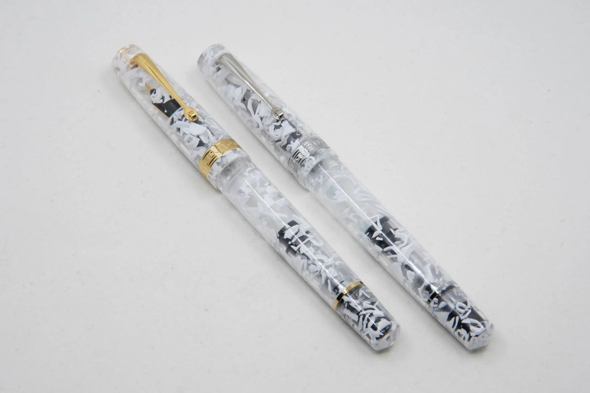 ASC Studio White Guatemala Rhodium Trim - Fountain Pen