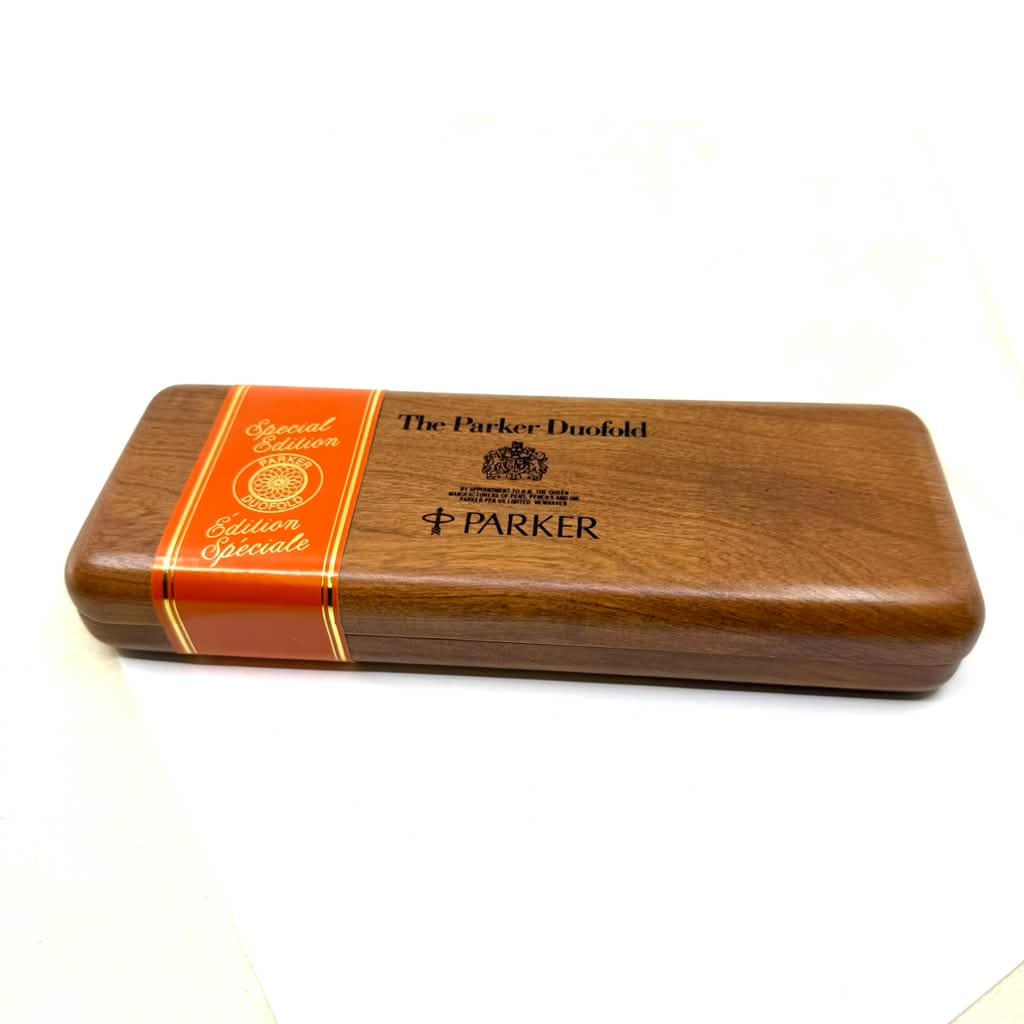 Parker "Big Red" (Orange) Duofold Centennial (Largest Size) Fountain Pen - Medium 18kt Gold Nib