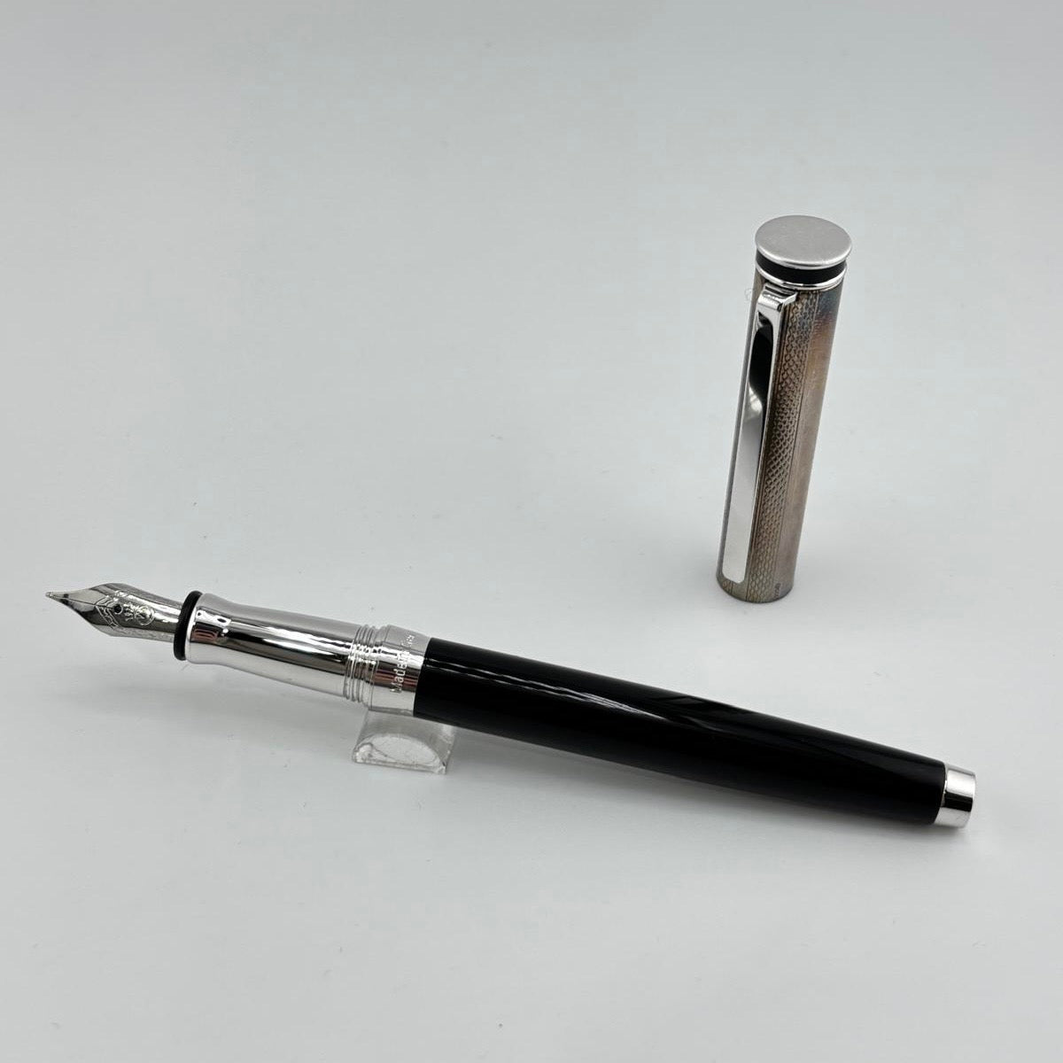 Edelfeder Germany sterling silver 925 cap black barrel - Fountain Pen