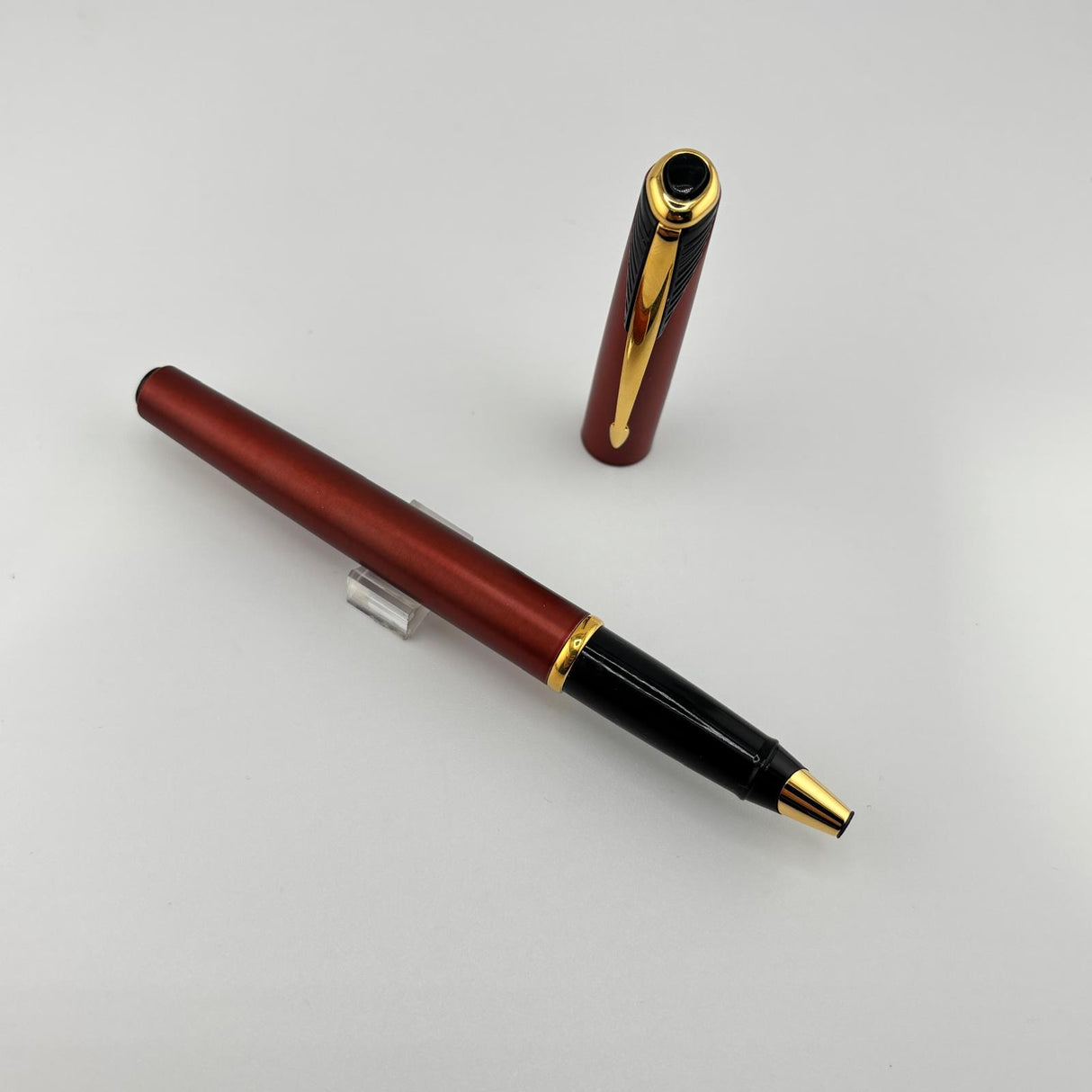 Parker Inflection Wine Red Pen Set - Rollerball and Ballpoint