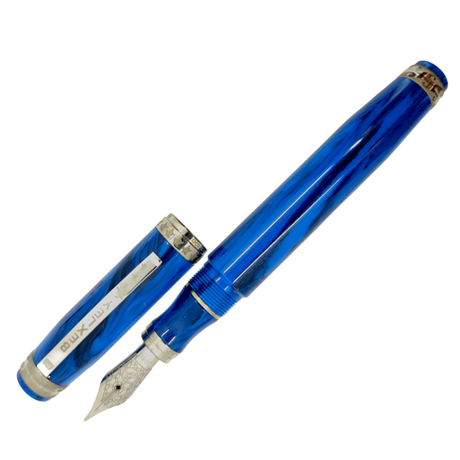 Bexley Aloha From Hawaii Blue w/Rhodium Trim - Fountain Pen