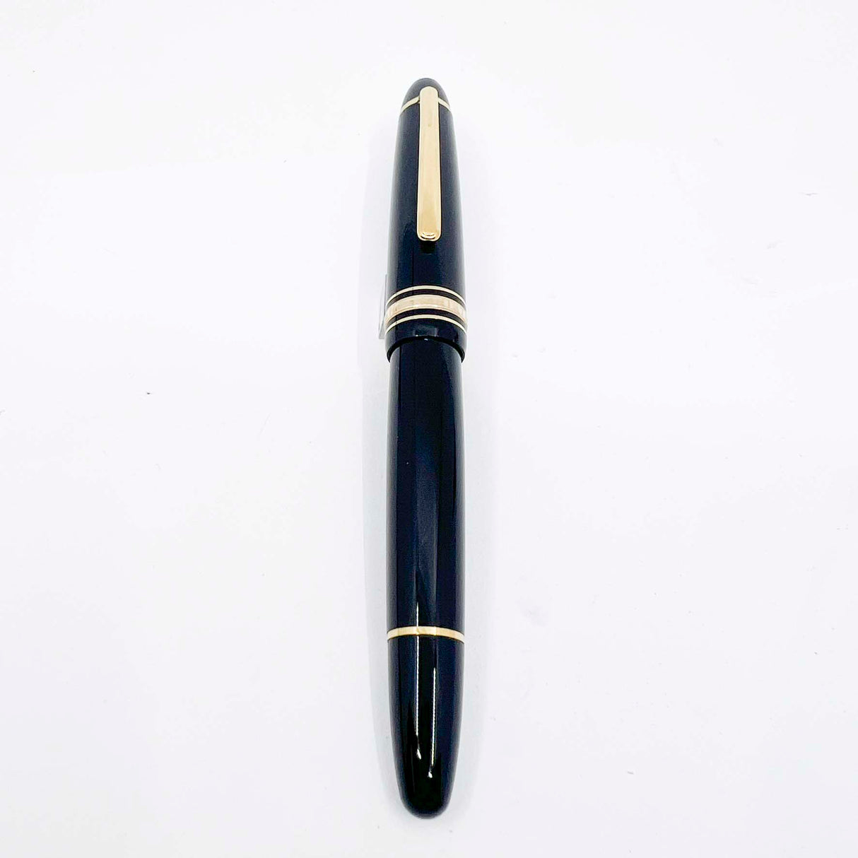 Montblanc Meisterstuck Black Resin #146 LeGrand Fountain Pen - Extra Fine 14kt Gold Nib