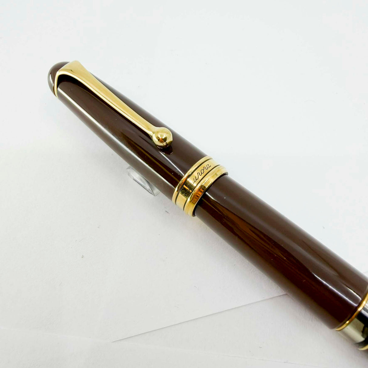 Aurora Large #88 Brown 70th Anniversary Limited Edition Fountain Pen - Italic 14kt Gold Nib