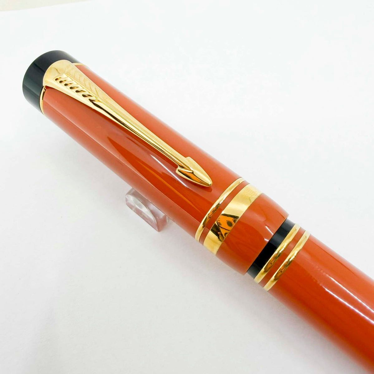 Parker "Big Red" (Orange) Duofold Centennial (Largest Size) Fountain Pen - Medium 18kt Gold Nib