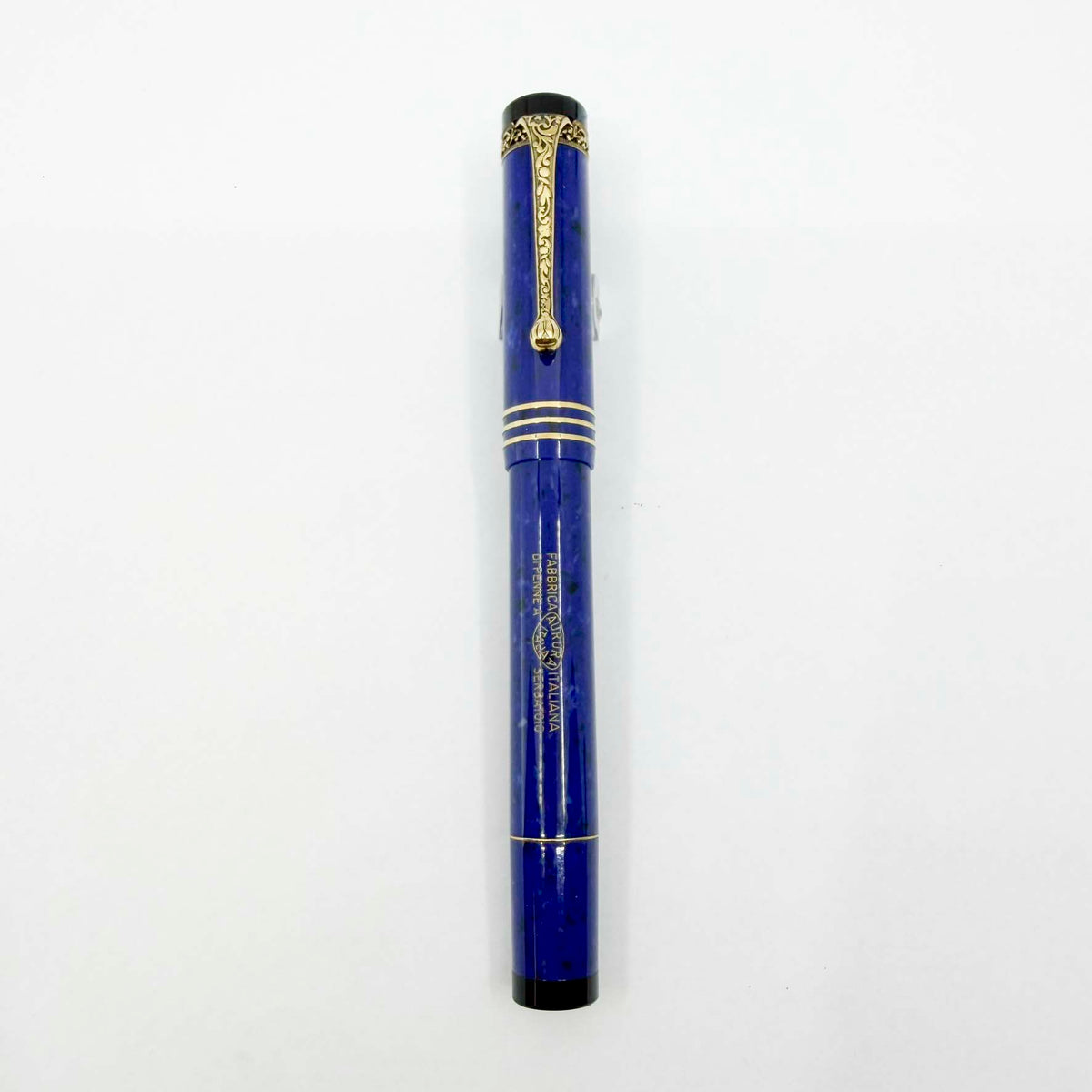 Aurora Internazionale Blue Marble Auroroloide Limited Edition Fountain Pen - Medium 18kt Gold Nib
