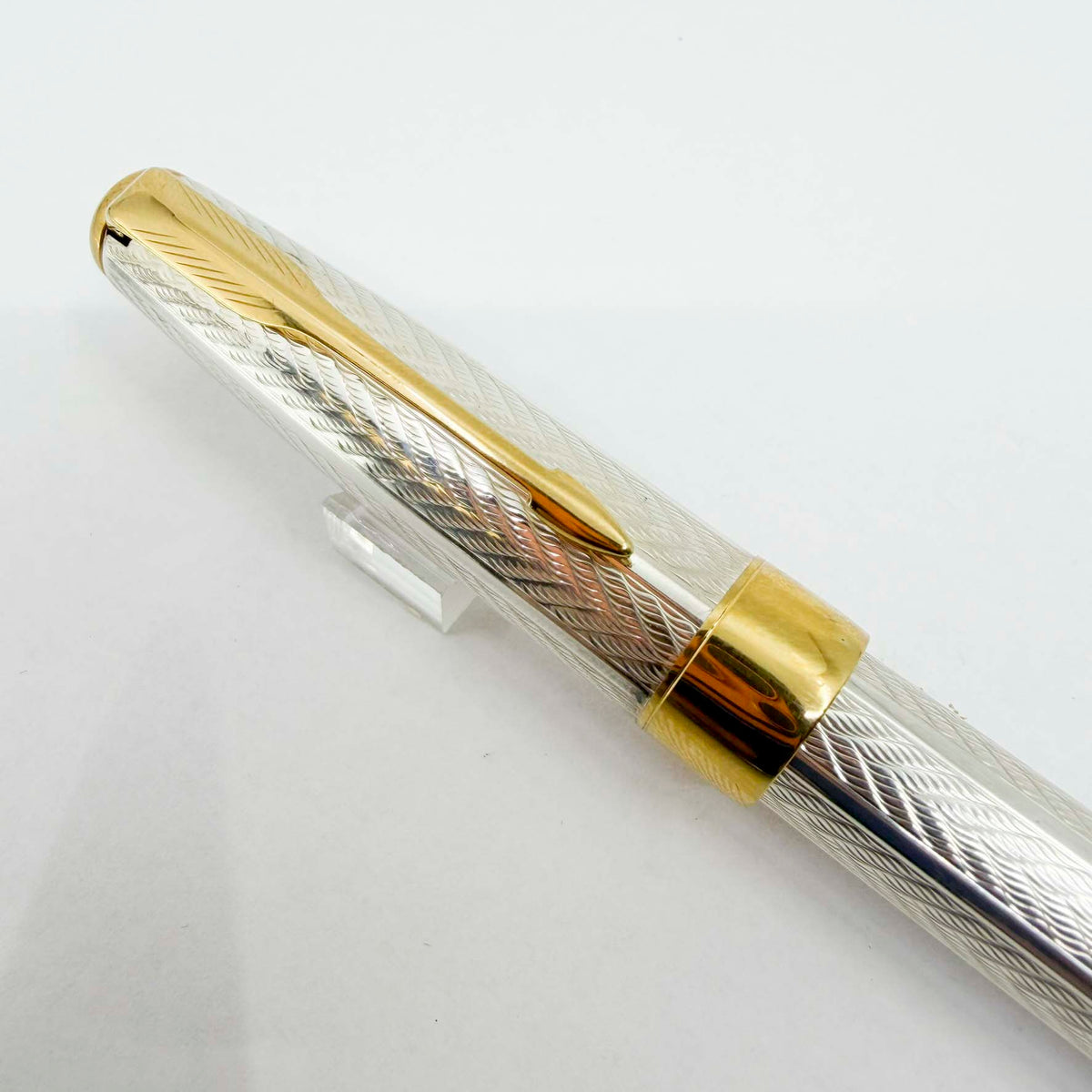 Parker Sonnet Fougere Sterling Silver Fountain Pen - Fine 18kt Gold Nib