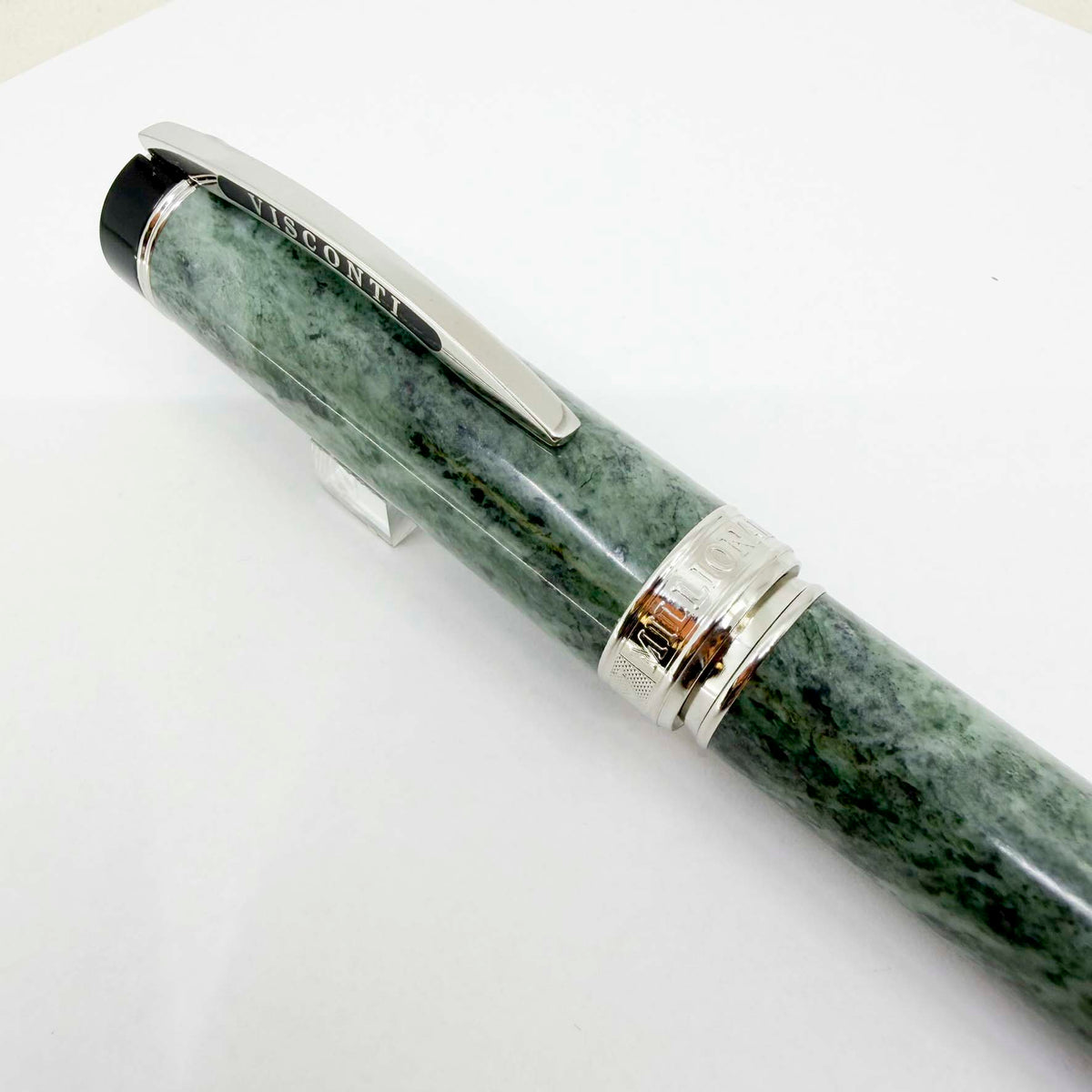 Visconti Millionaire Limited Edition Actual Green Marble Fountain Pen - Flexible Fine 23K Palladium Nib