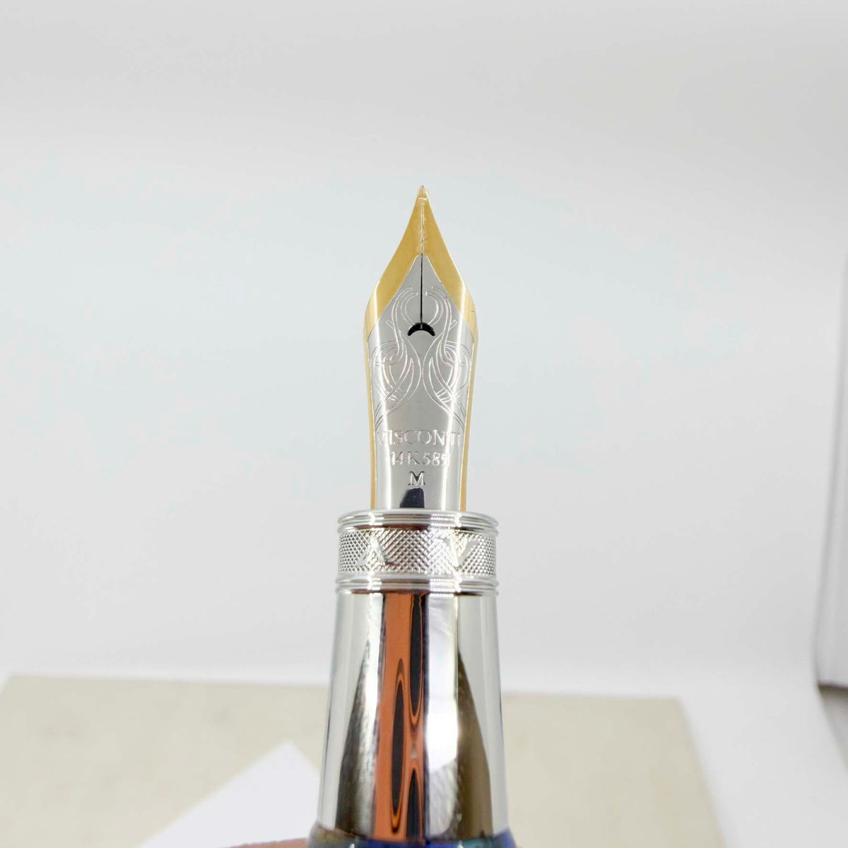 Visconti Early Van Gogh Maxi Ocean Blue Fountain Pen - Large Medium 14kt Gold Nib