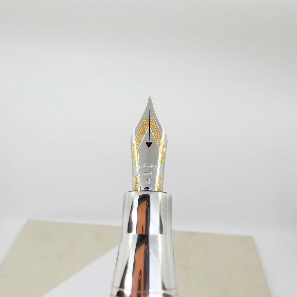 Montegrappa Miya Lustrous Turquoise Celluloid Fountain Pen - Medium 18kt Gold Nib