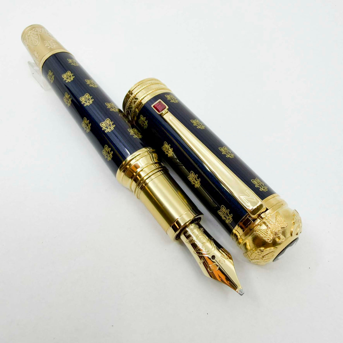 Montblanc 2021 Homage to Napoleon Bonaparte Patron of Arts 4810 Limited Edition Fountain Pen - Broad 18kt Gold Nib - No Original Box