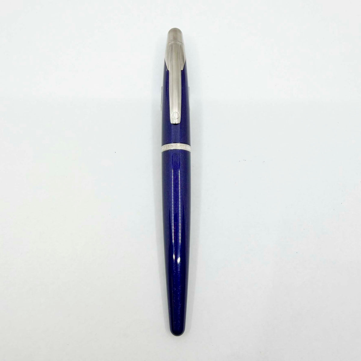 Dunhill AD2000 Cobalt Blue Galaxy Fountain Pen - Medium 18kt Gold Nib (Writes "Fine" As Pilot Pen Produced The Nib)